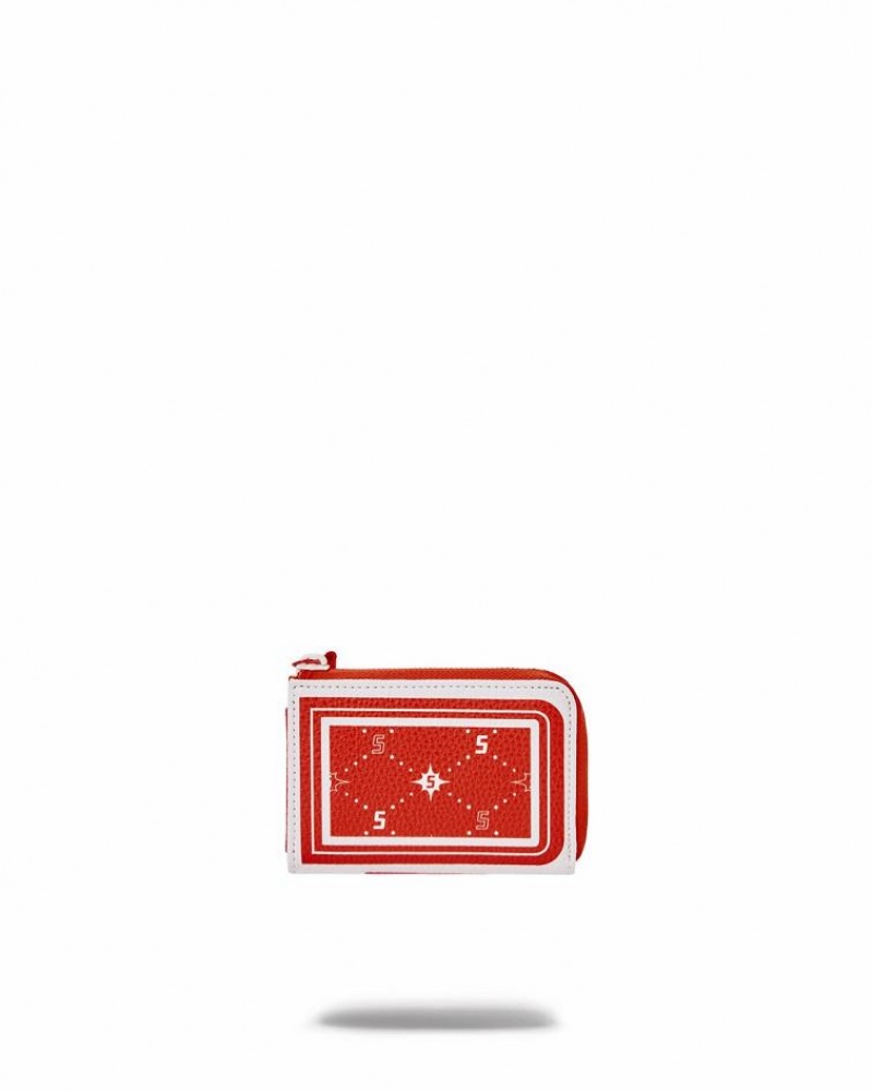 Red Women's Sprayground Modus Operandi Wallets | XDLO15824