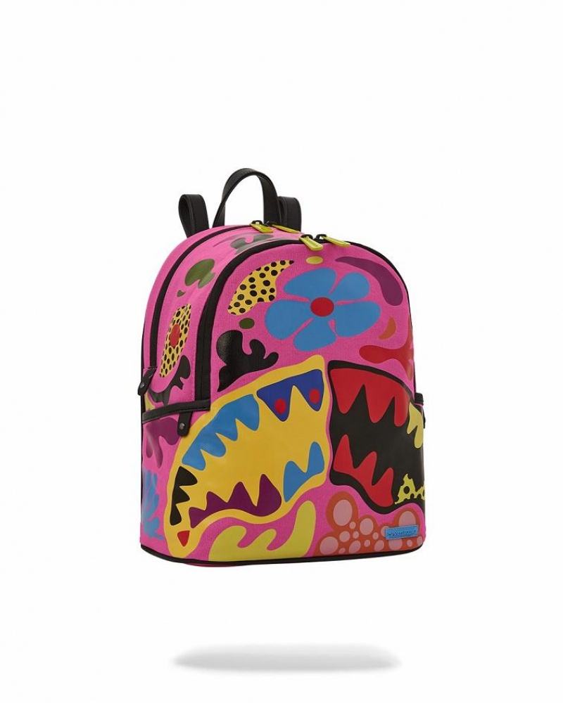 Red Women's Sprayground Psychedelic Voyage Savage | NHUD25497