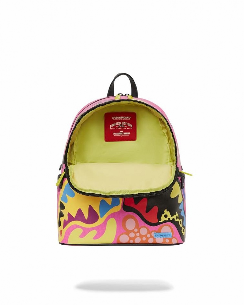 Red Women's Sprayground Psychedelic Voyage Savage | NHUD25497