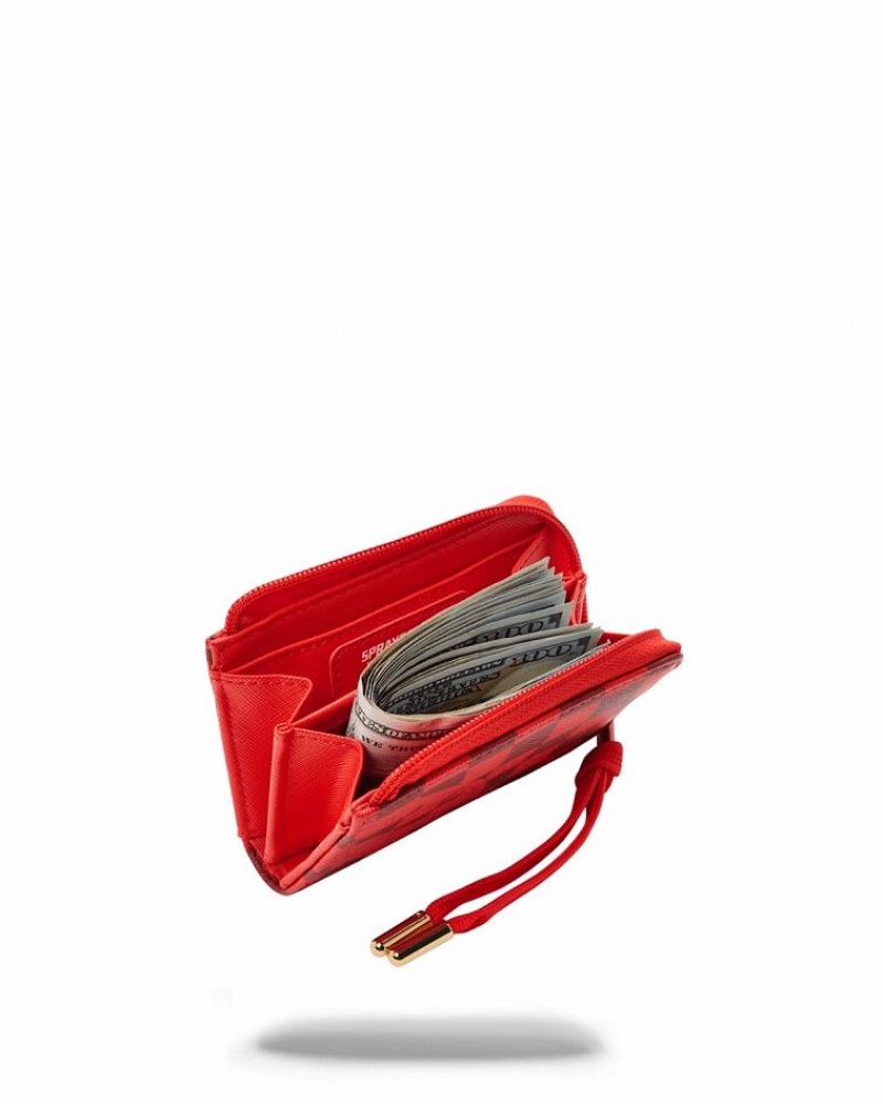 Red Women's Sprayground Veni Vidi Vici Wallets | YZBU71463