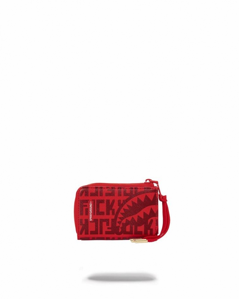 Red Women\'s Sprayground Veni Vidi Vici Wallets | YZBU71463