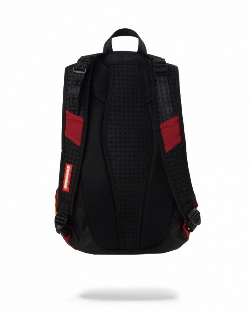 Red Yellow Men's Sprayground Nbalab Backpacks | XLFN36071