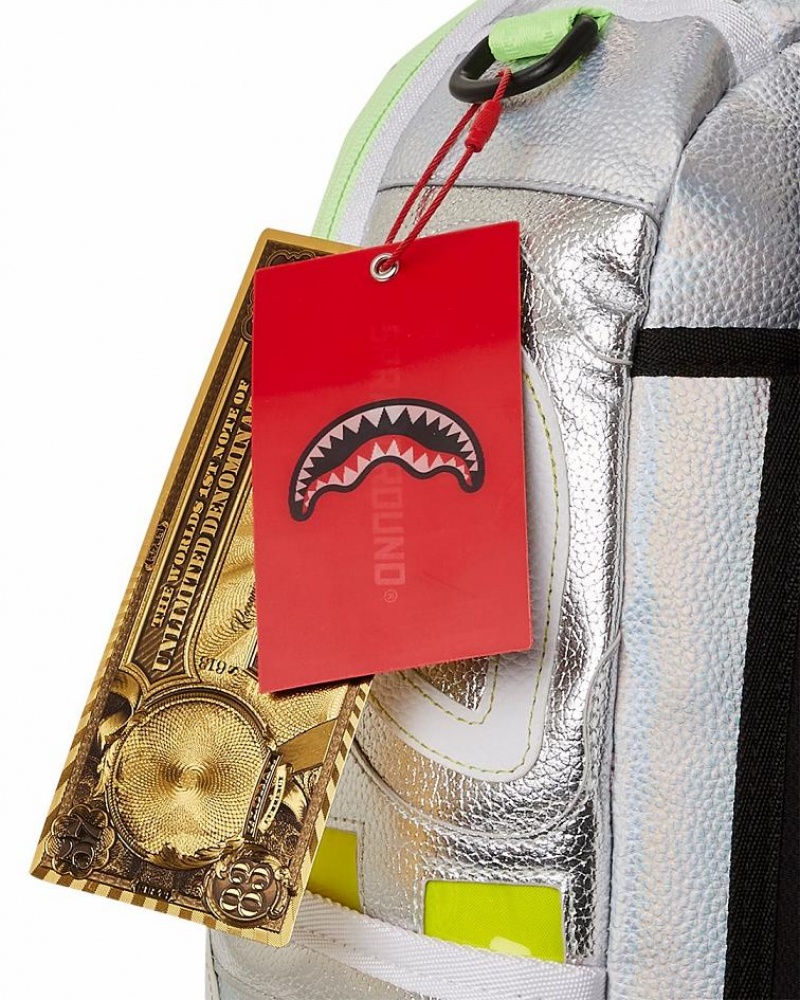 Sliver Yellow Men's Sprayground Alien Backpacks | NQSM01953