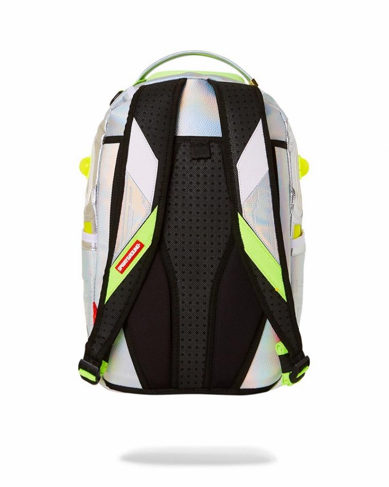 Sliver Yellow Men's Sprayground Alien Backpacks | NQSM01953