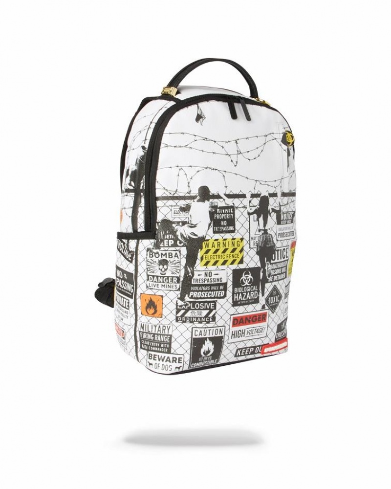 White Black Men's Sprayground We Are The Kids Backpacks | LIFN10493