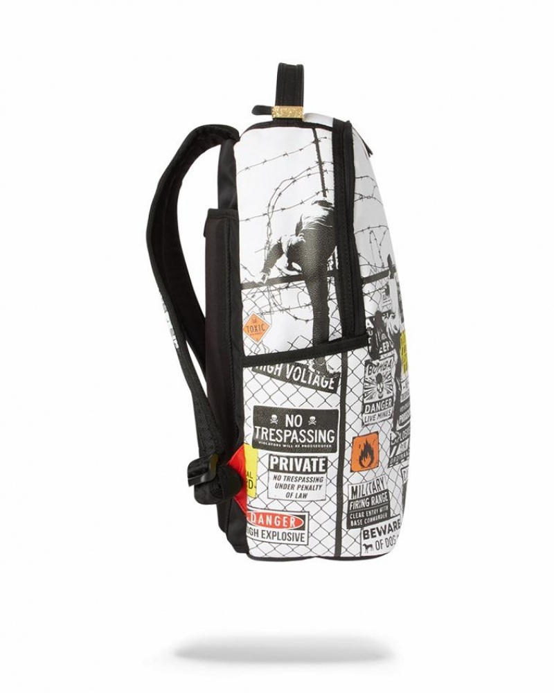 White Black Men's Sprayground We Are The Kids Backpacks | LIFN10493