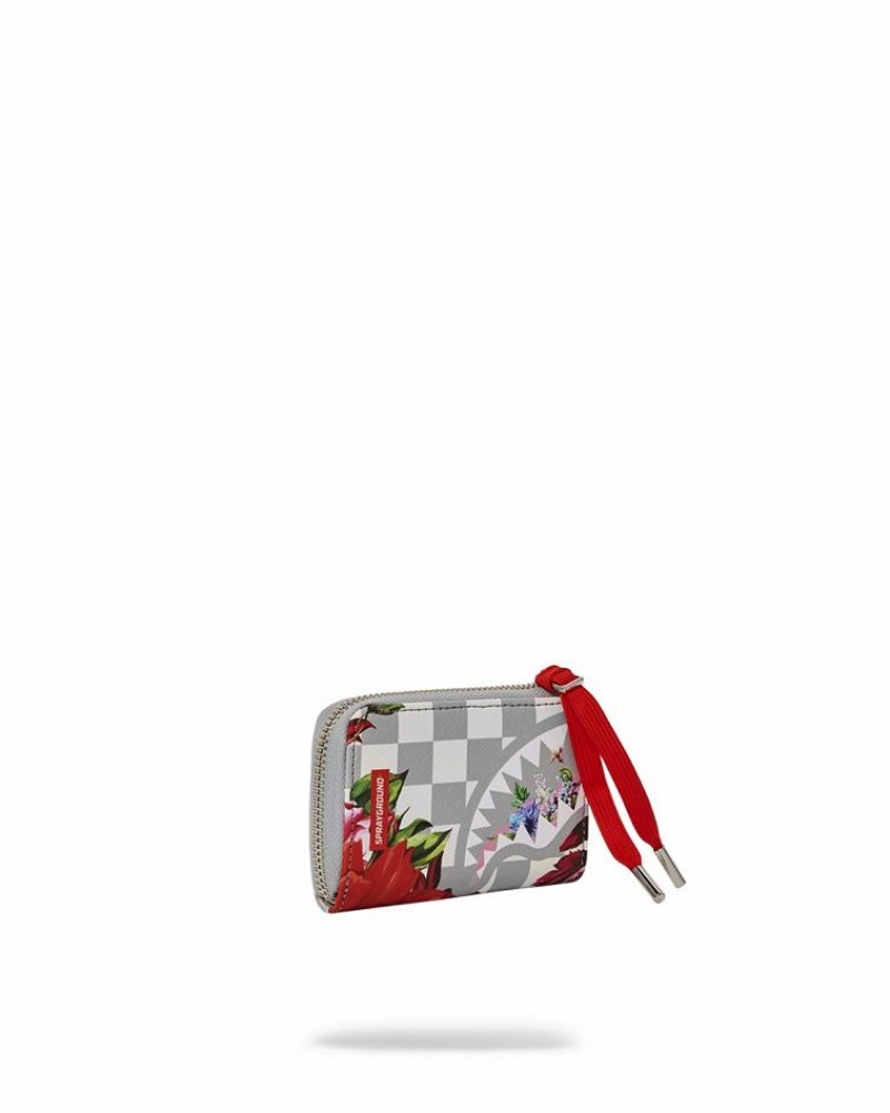 White Men's Sprayground Jardin Du Palais Wallets | FCUY32165