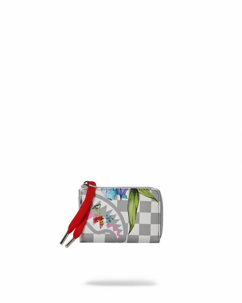 White Men's Sprayground Jardin Du Palais Wallets | FCUY32165