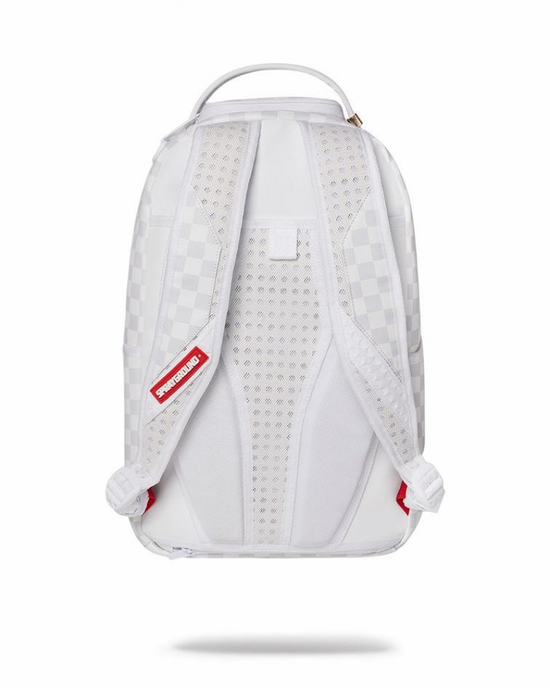 White Men's Sprayground Jarvis Landry Wynwood Backpacks | EGMZ74059