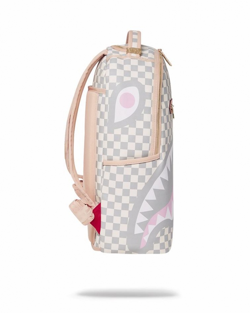 White Men's Sprayground Rose All Day La Palais Backpacks | DHJT70934