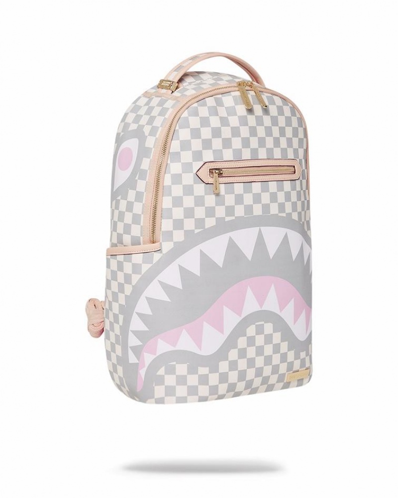 White Men's Sprayground Rose All Day La Palais Backpacks | DHJT70934