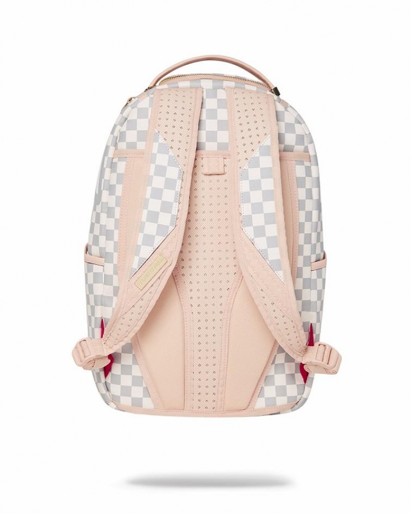 White Men's Sprayground Rose All Day La Palais Backpacks | DHJT70934