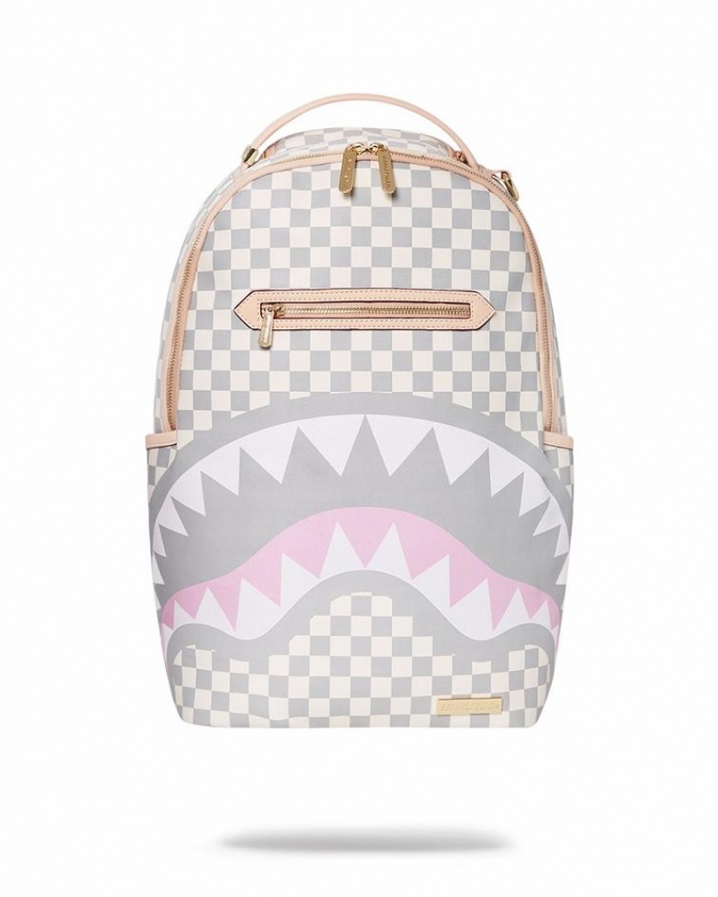 White Men\'s Sprayground Rose All Day La Palais Backpacks | DHJT70934