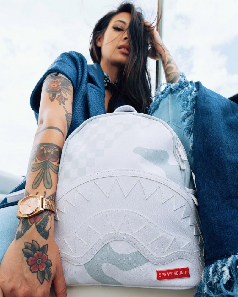 White Women's Sprayground 3am Le Blanc Savage | NBOT40729