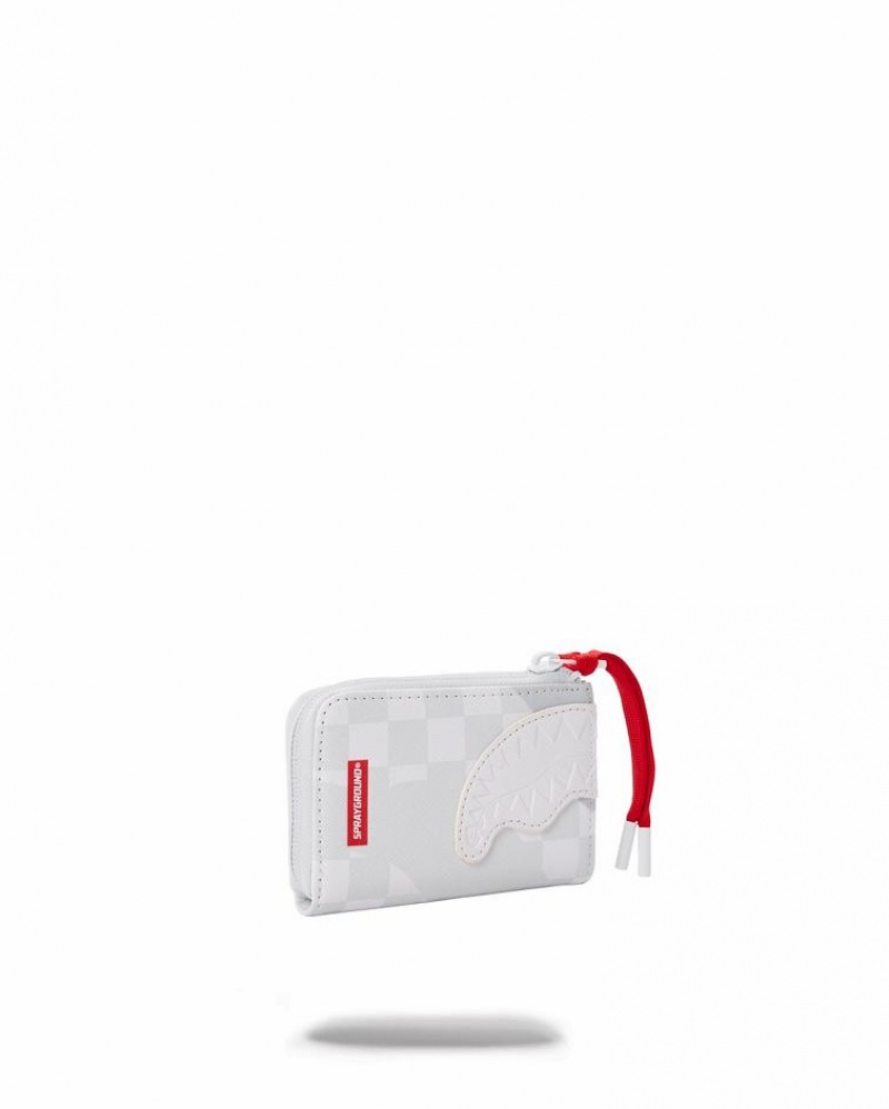 White Women's Sprayground 3am Le Blanc Wallets | EJDG32645