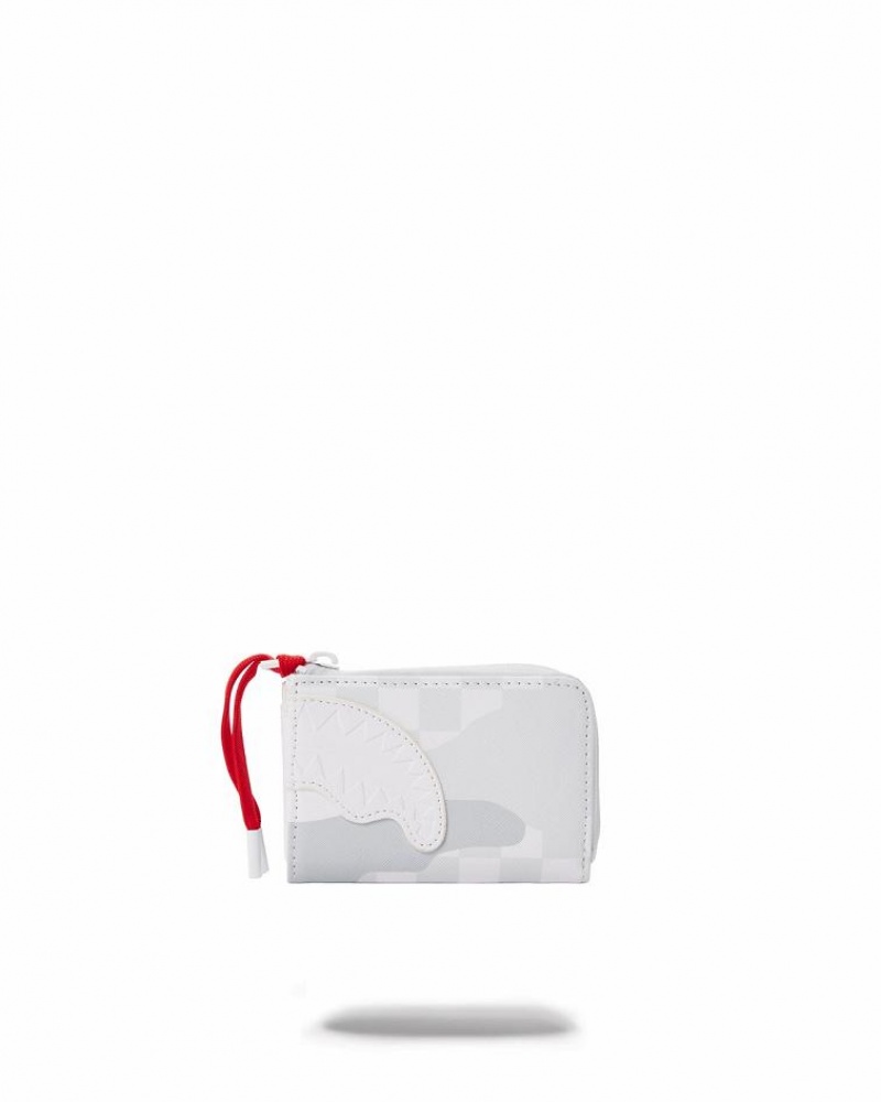 White Women's Sprayground 3am Le Blanc Wallets | EJDG32645