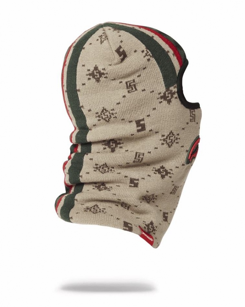 White Women's Sprayground Fifth Avenue Ski Mask | FPVH47096