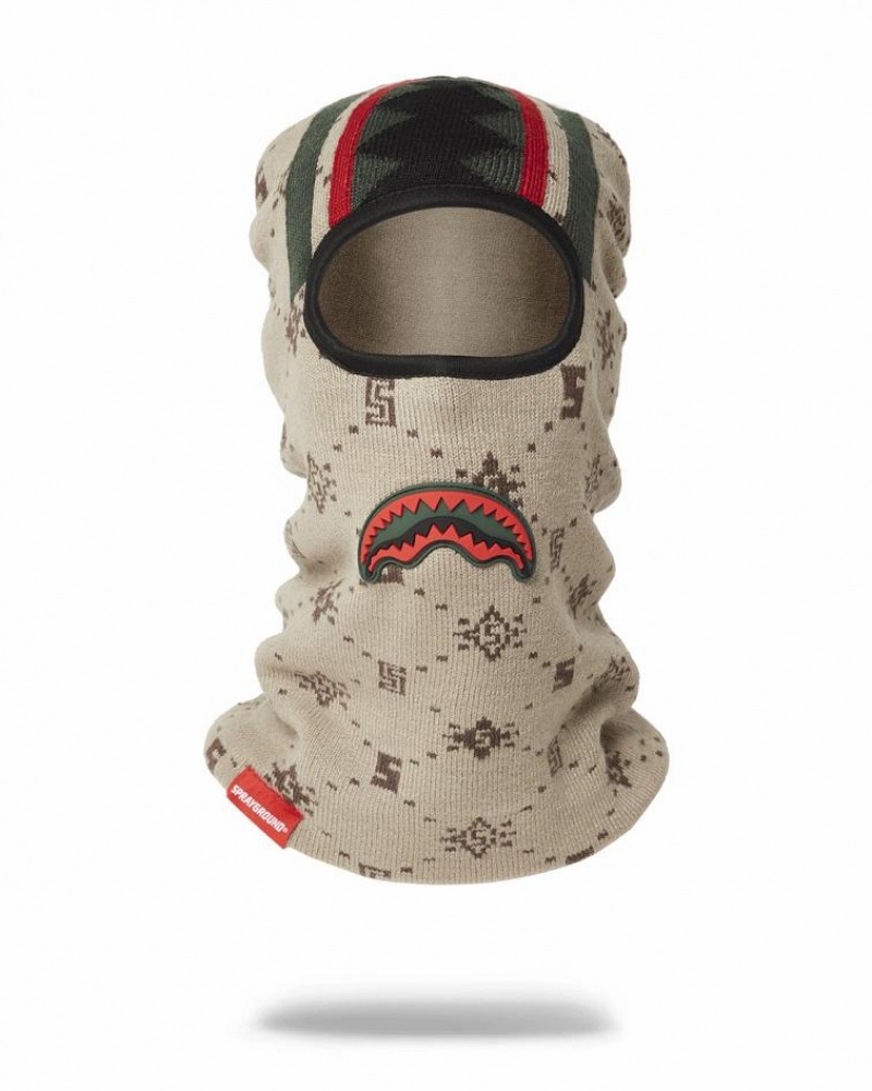 White Women\'s Sprayground Fifth Avenue Ski Mask | FPVH47096