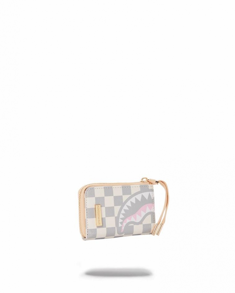 White Women's Sprayground Rose All Day La Palais Wallets | HYEK32751