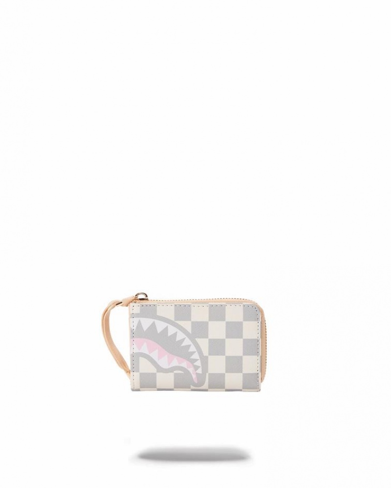 White Women's Sprayground Rose All Day La Palais Wallets | HYEK32751