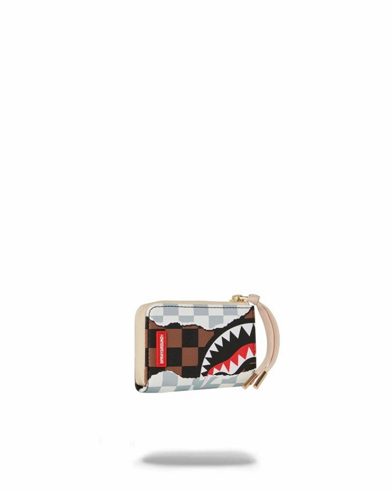 White Women's Sprayground Unstoppable Endeavors Ii Wallets | XVNS52943