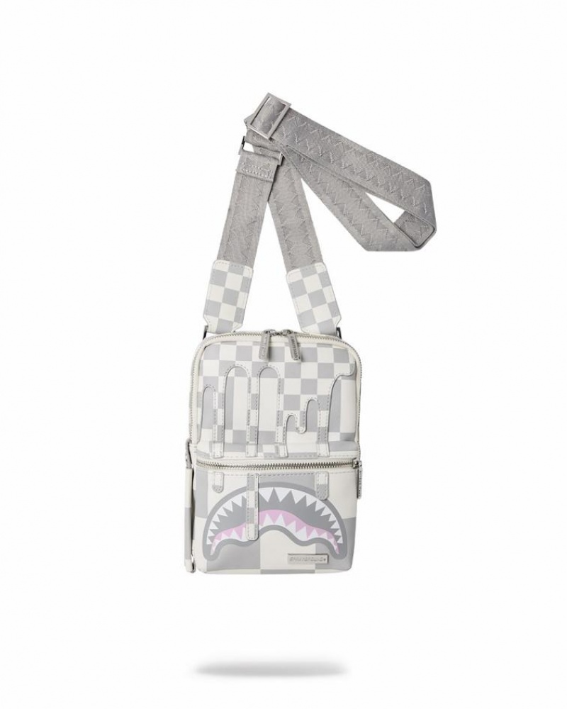 White Women\'s Sprayground Xtc La Palais Slings Bag | NJOT19027