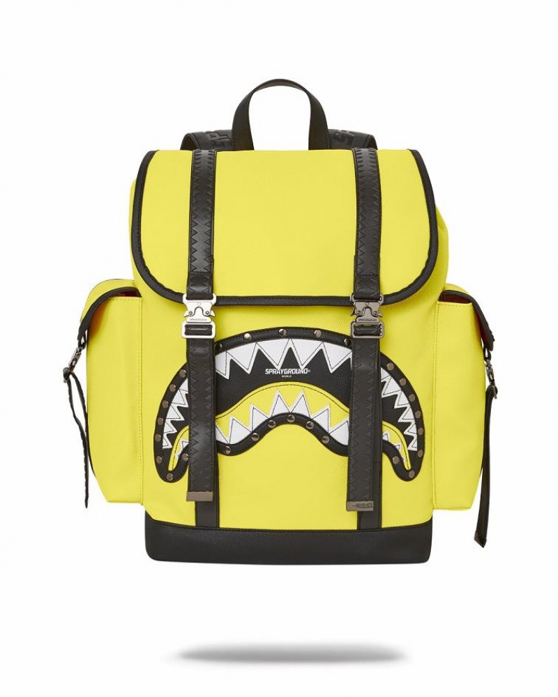 Yellow Men\'s Sprayground Adrenaline Rush Monte Carlo | AJCZ48217