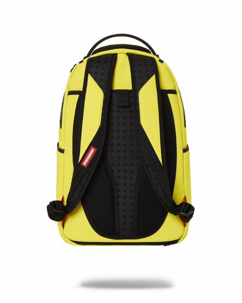 Yellow Men's Sprayground Adrenaline Rush Backpacks | FISN05983