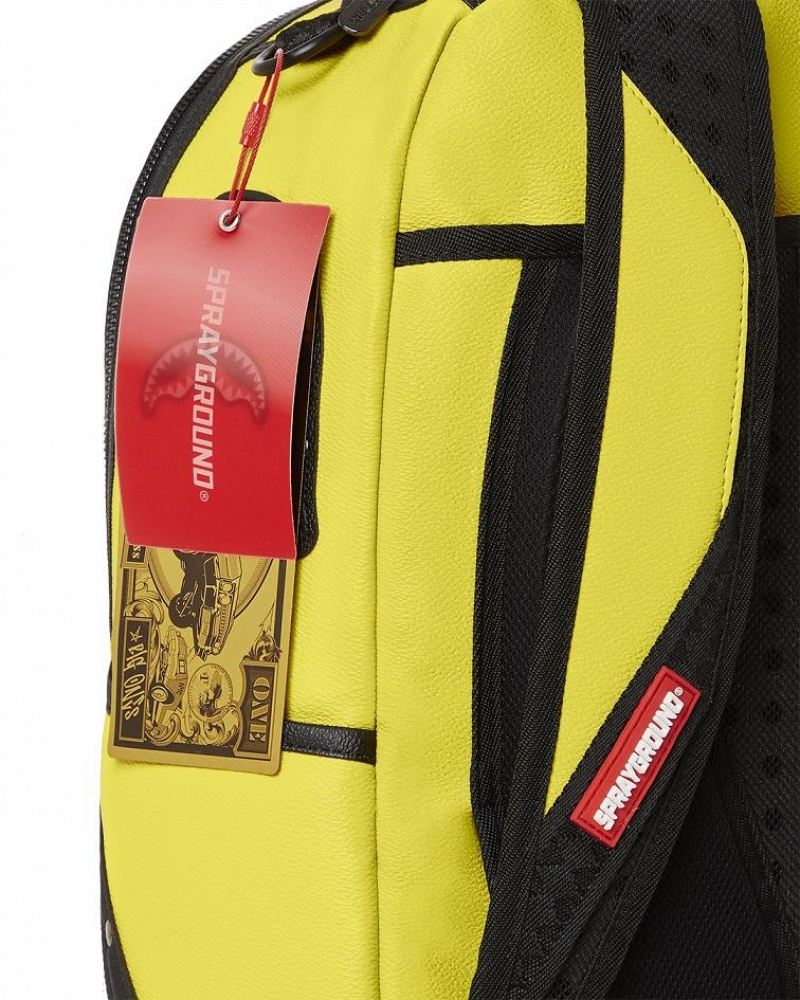 Yellow Men's Sprayground Adrenaline Rush Backpacks | FISN05983