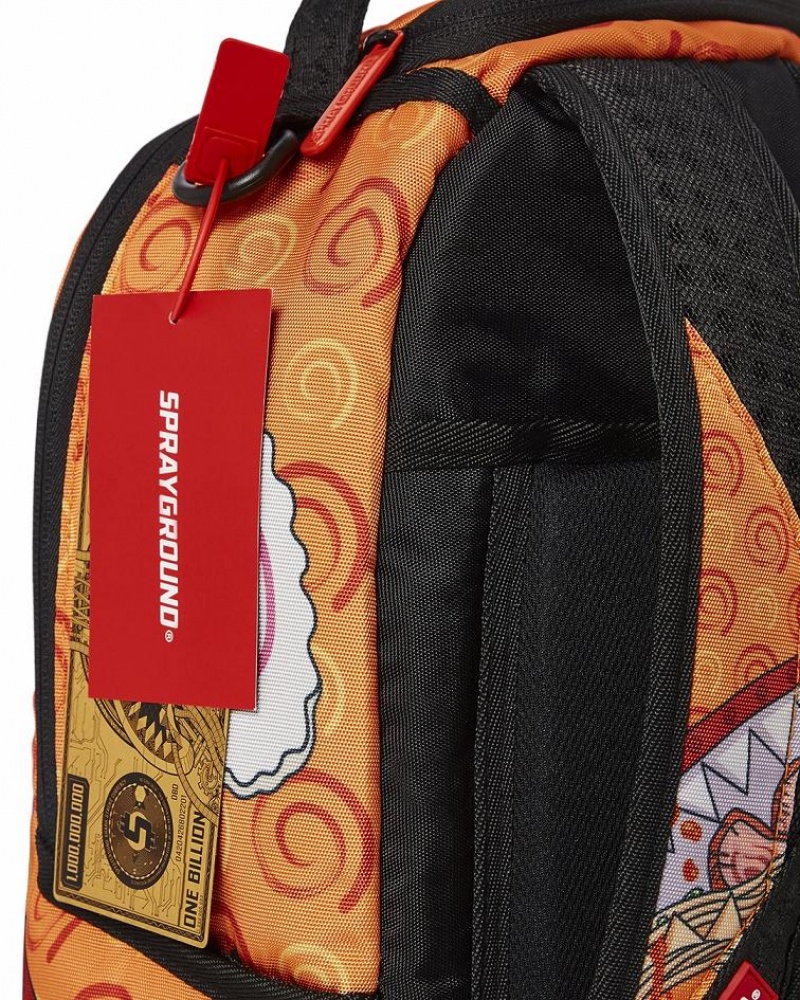 Yellow Men's Sprayground Naruto Ramen Shark Backpacks | EPAS72689