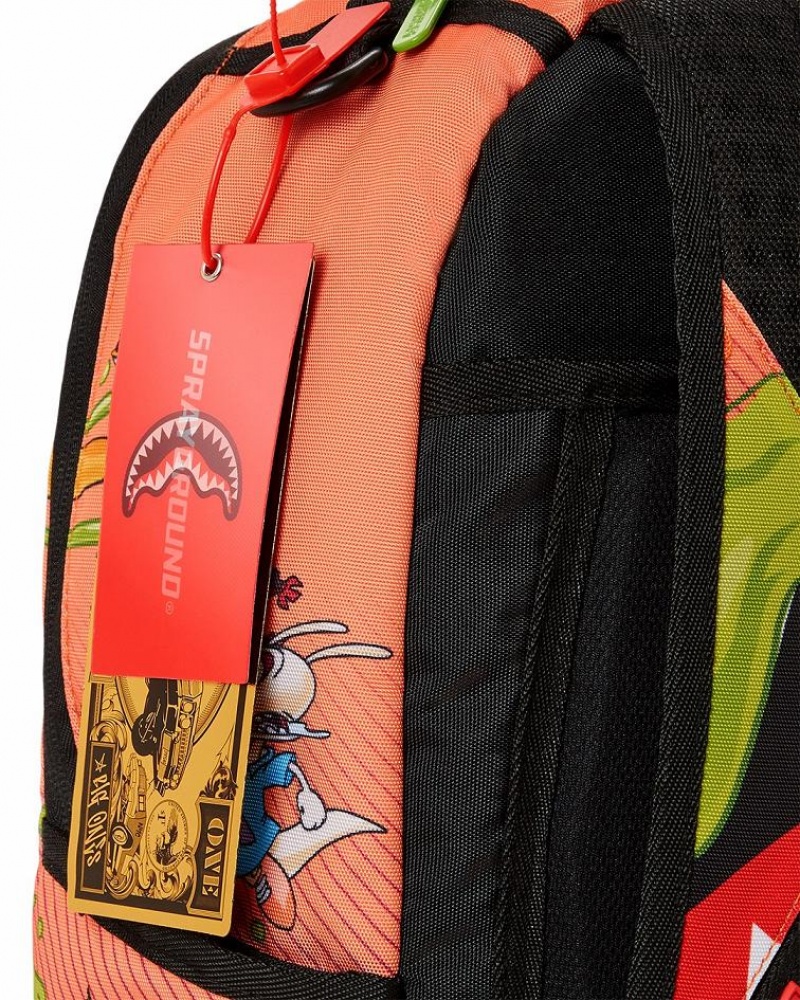 Yellow Men's Sprayground Nickelodeon Backpacks | VGCS03918