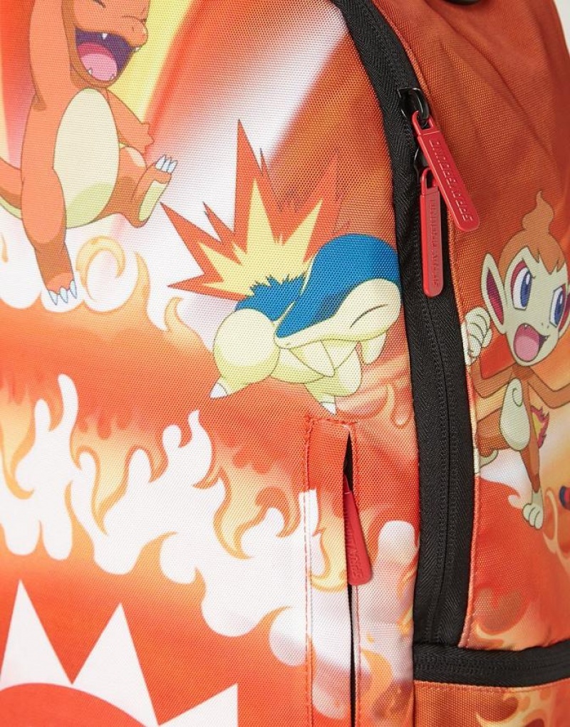 Yellow Men's Sprayground Pokemon Backpacks | HBJP96187