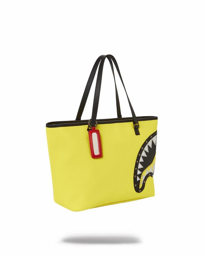 Yellow Women's Sprayground Adrenaline Rush Tote Bags | ZSXQ05816