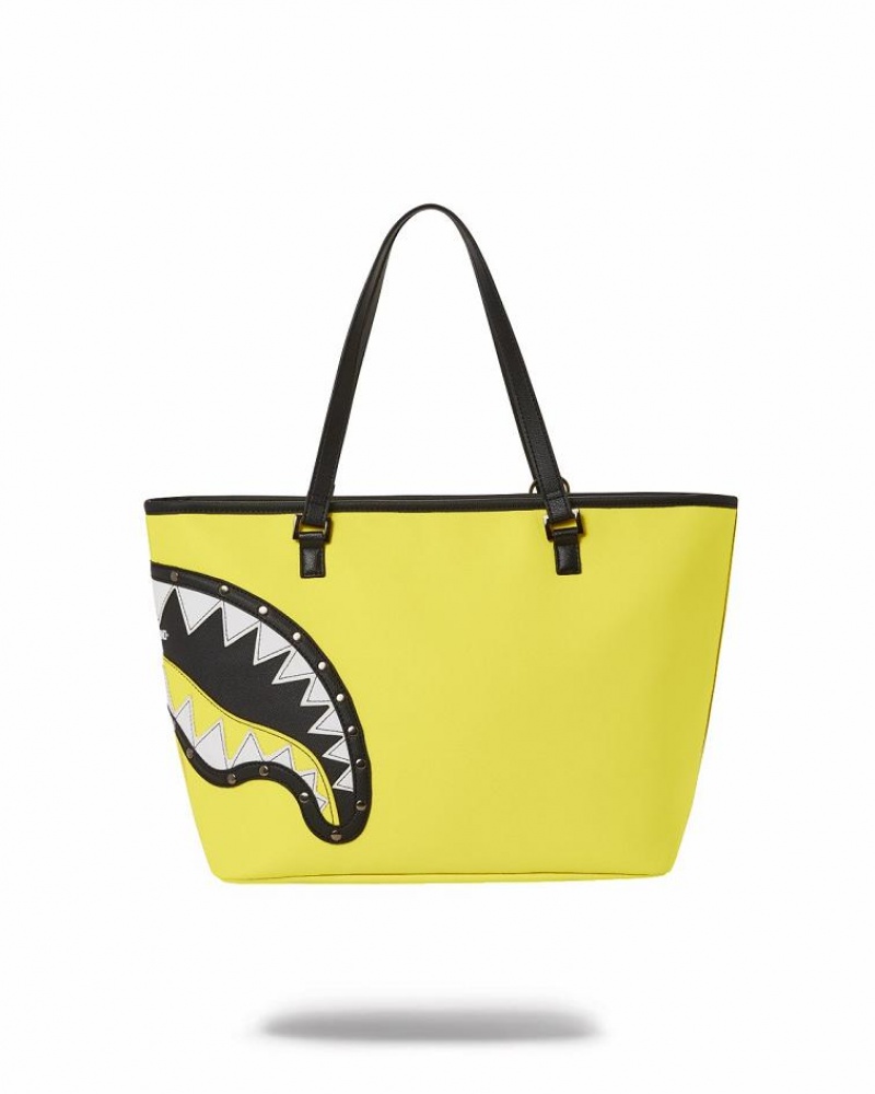 Yellow Women's Sprayground Adrenaline Rush Tote Bags | ZSXQ05816