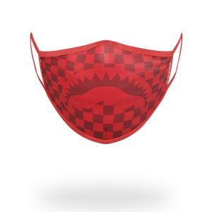 SHARKS IN PARIS (RED) FORM-FITTING MASK