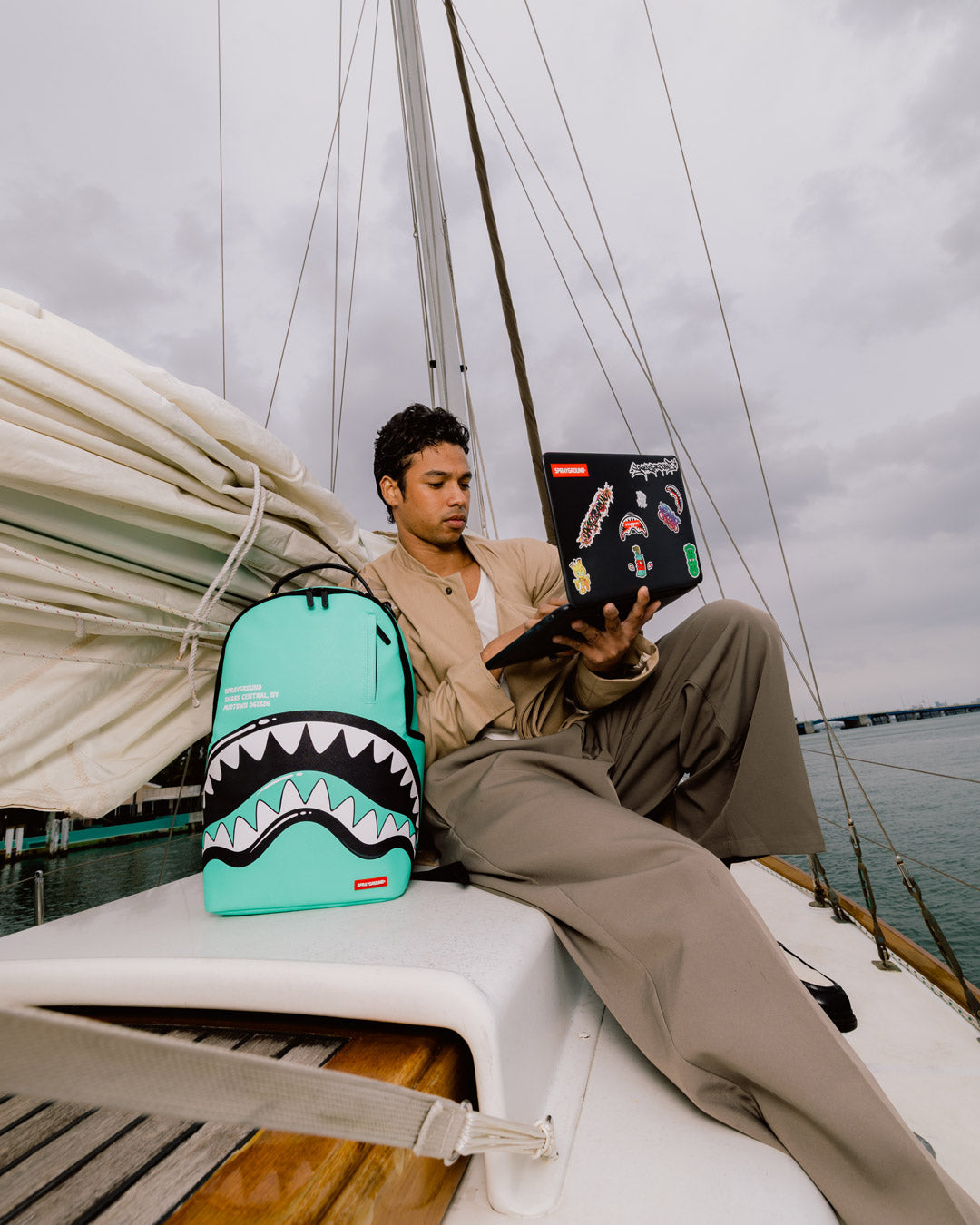 SHARK CENTRAL BUBBLE SHARK (TURQ) BACKPACK - Image 2