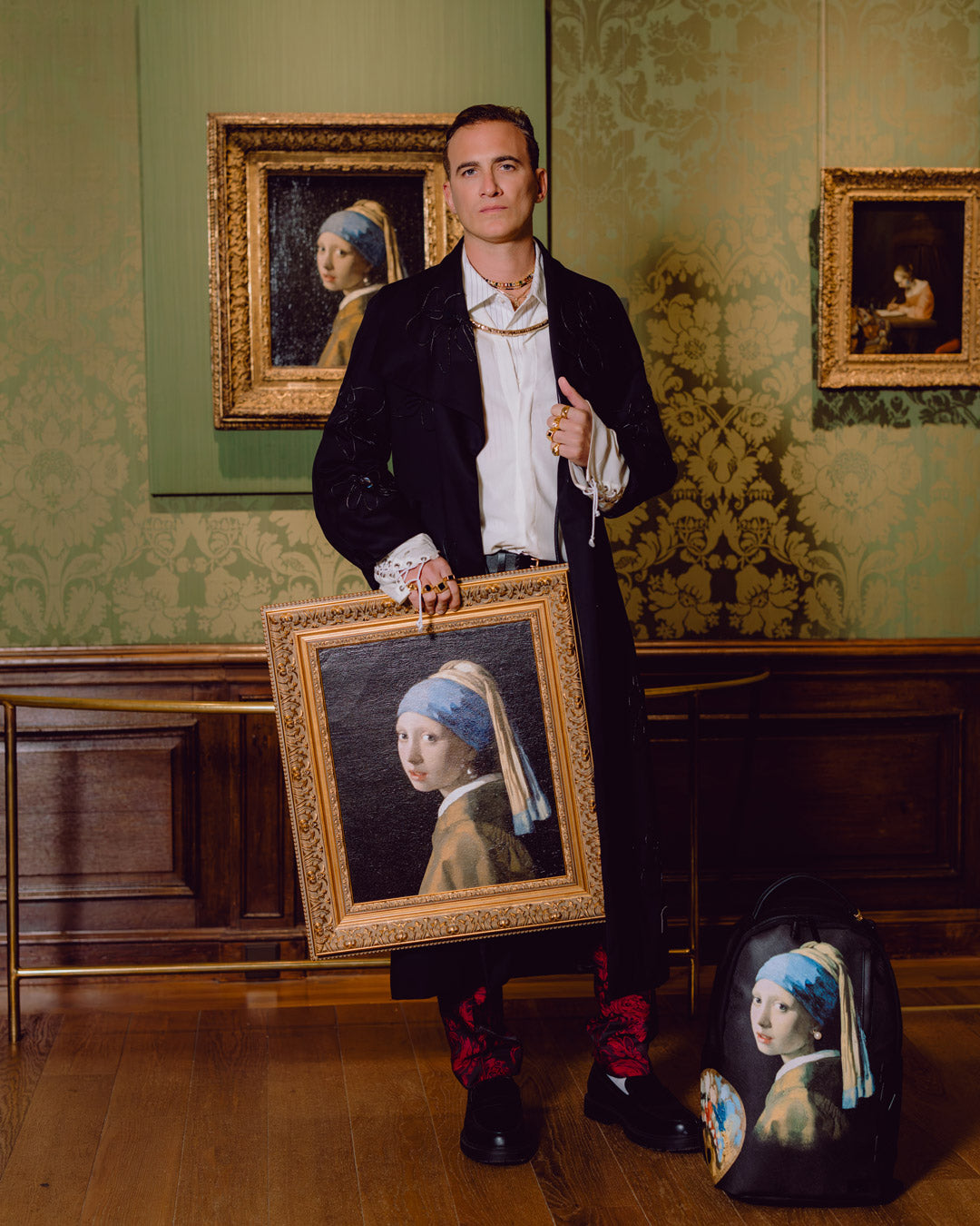 MAURITSHUIS MUSEUM SHARK PALETTE GIRL WITH A PEARL EARRING COLLAB BACKPACK - Image 2