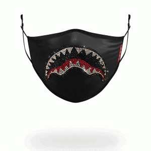 ADULT TRINITY SHARK FORM FITTING FACE MASK