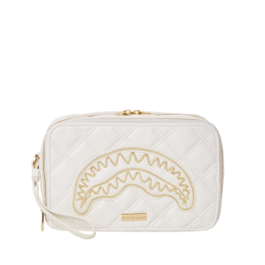 RIVIERA LE BLANC GOLD CHAIN SHARK TOILETRY BAG
