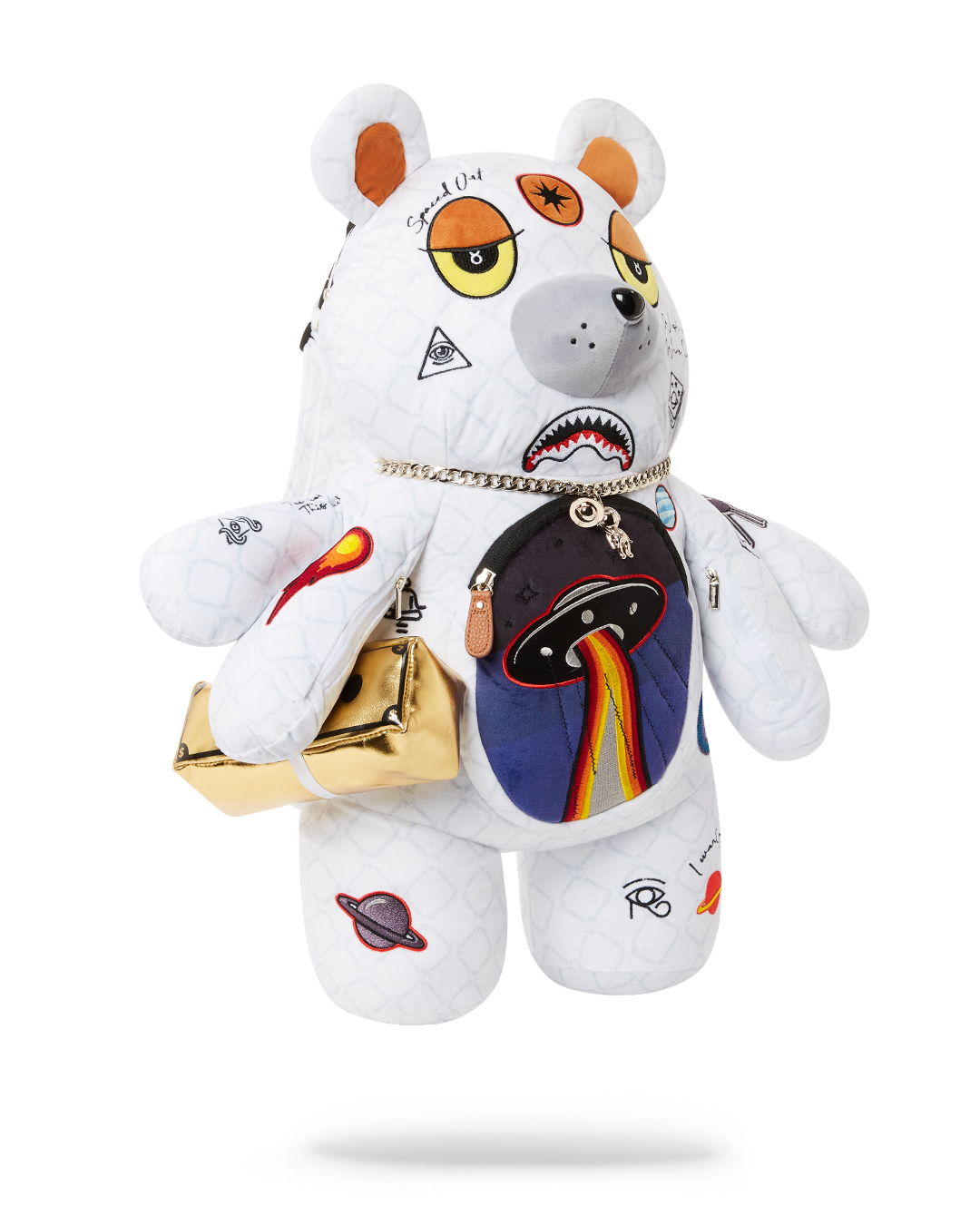 UFO SPACED OUT MONEYBEAR TEDDYBEAR BACKPACK - Image 3