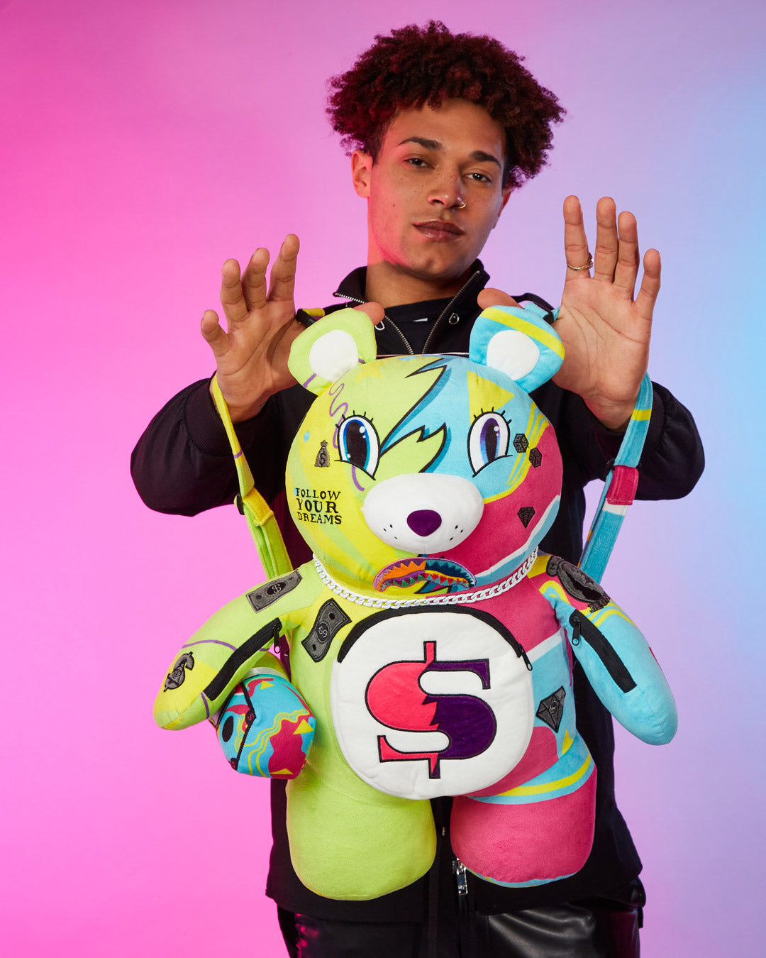 SUPER WEIRD MONEYBEAR TEDDYBEAR BACKPACK - Image 2