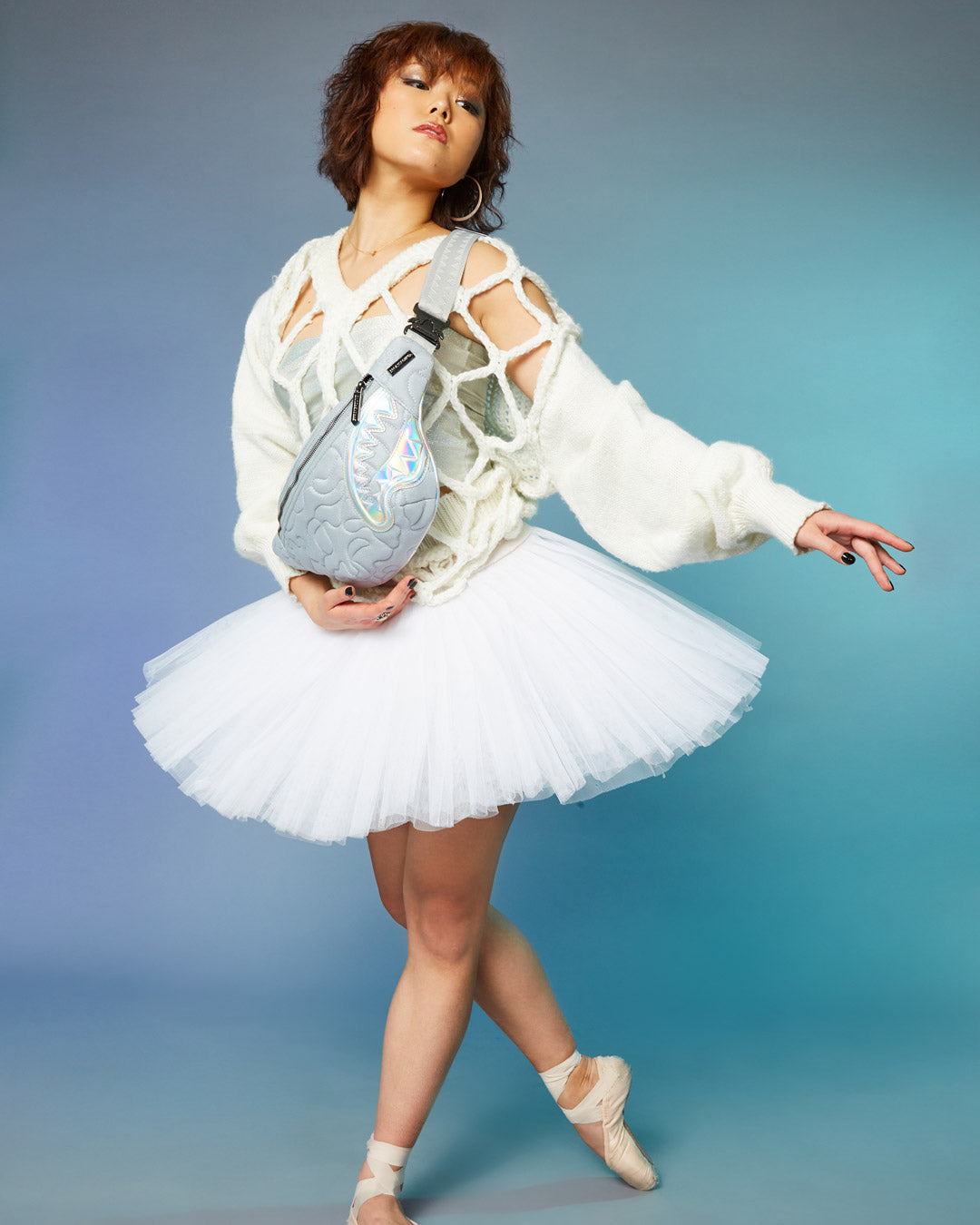MIRASHAKU IRIDESCENT QUILT SAVVY CROSSBODY - Image 4