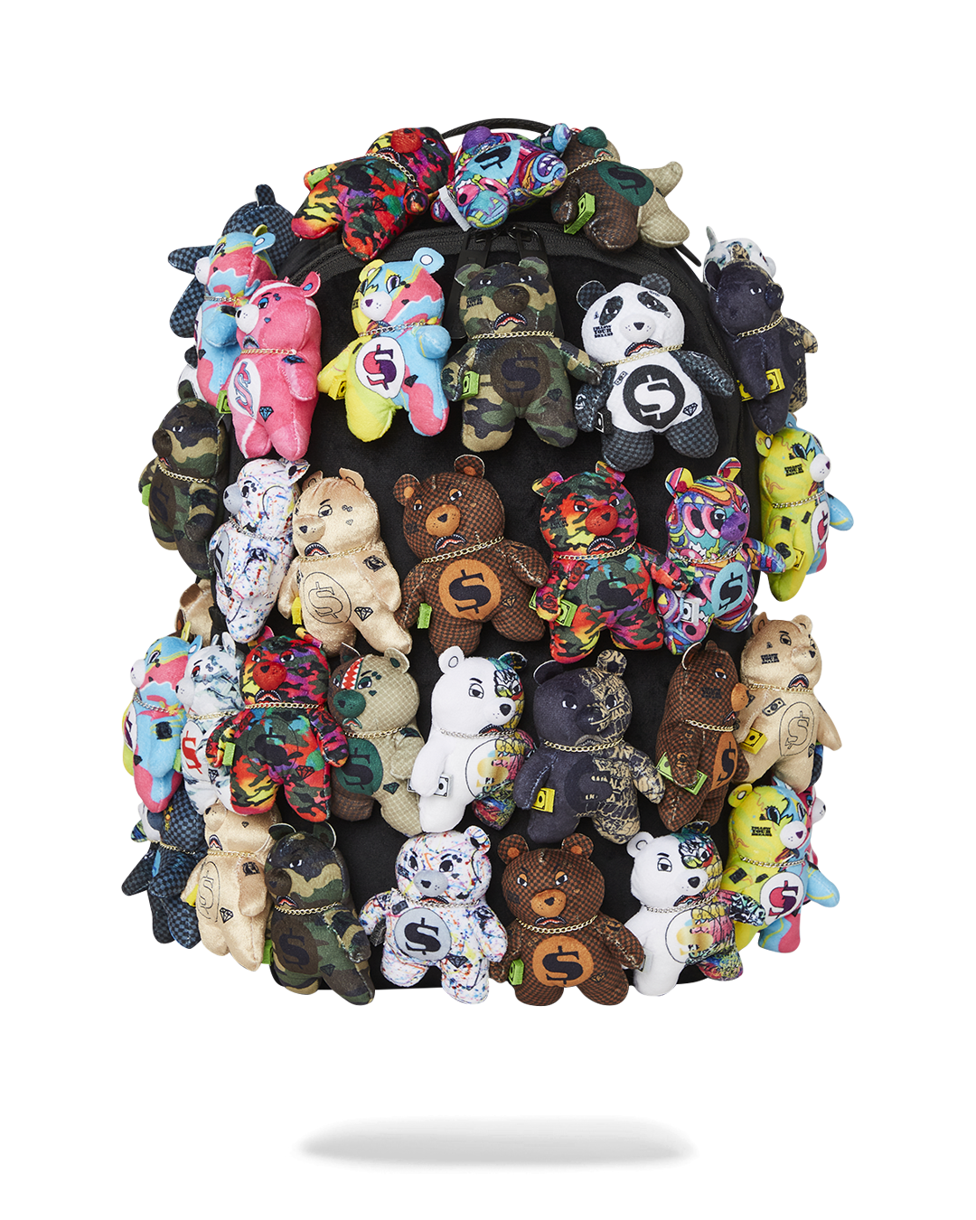 PACK OF BEARS REAL PLUSH BEARS RUNWAY PIECE BACKPACK ?C SUPER EXCLUSIVE