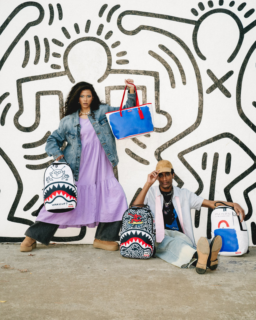 KEITH HARING WHASSUP ALIEN DLX BACKPACK - Image 8