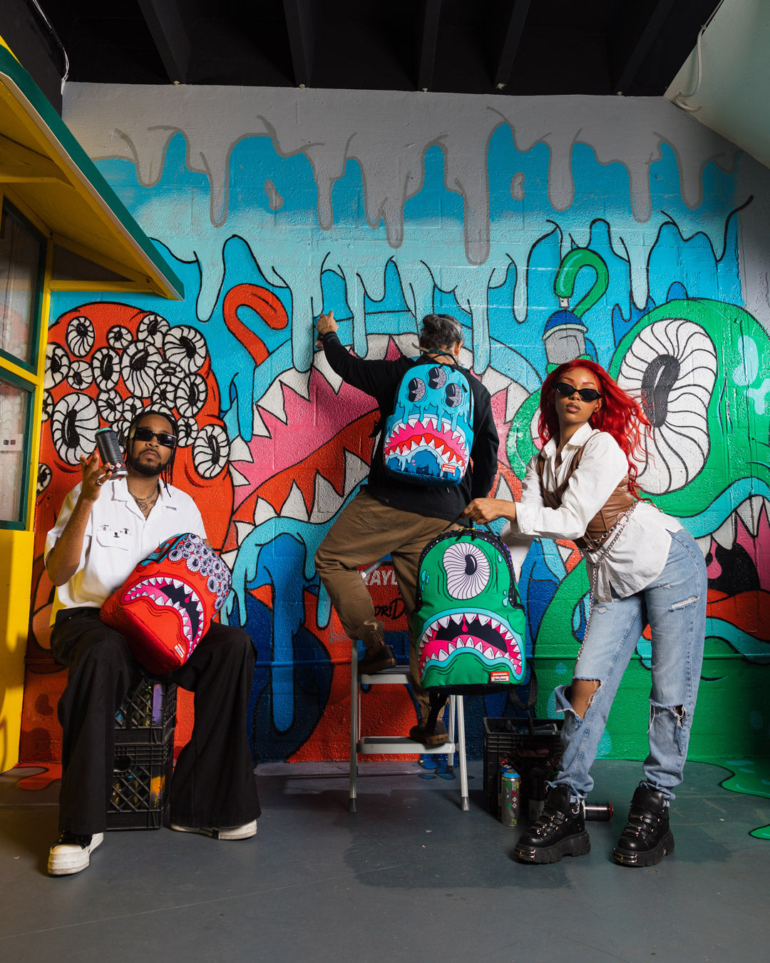 JORGE RODRIGUEZ THE ARTIST COLLAB BLINKY SHARK BACKPACK - Image 12