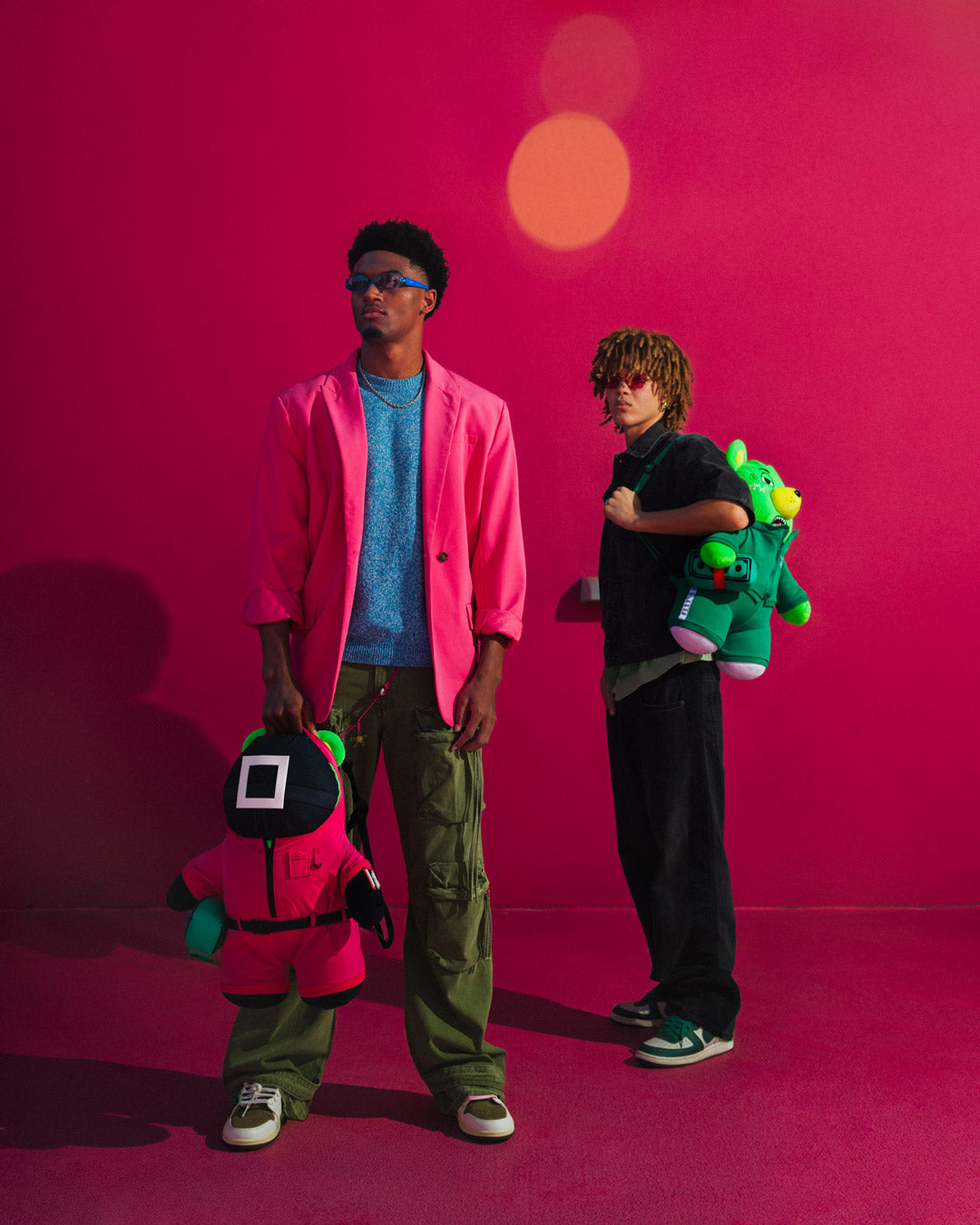 SQUID GAME COLLAB PINK SOLDIERS BEAR BACKPACK - Image 8