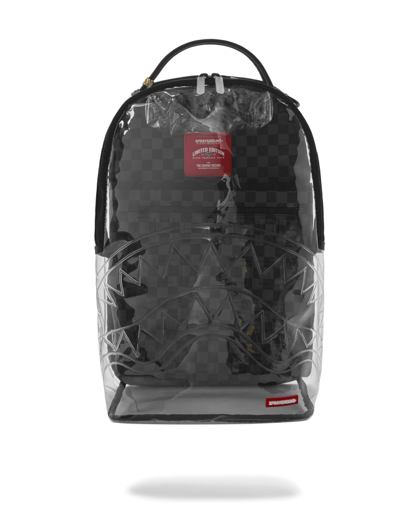 CLEAR DLX BACKPACK - CHECKED OUT (GRAY BLK CHECK)
