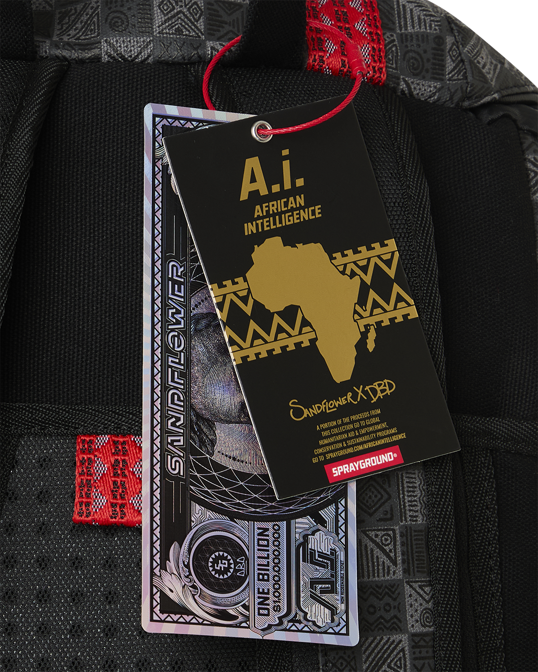 A.I. AFRICAN INTELLIGENCE MIDNIGHT MAGIC BACKPACK - SANDFLOWER COLLAB - Image 14