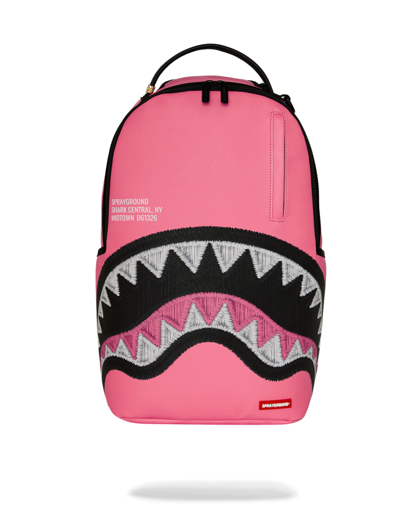 SHARK CENTRAL EMBROIDERED EFFECT BACKPACK