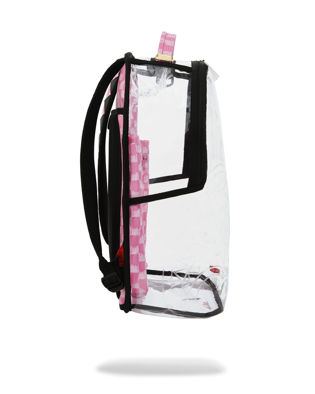 CLEAR DLX BACKPACK - CHECKED OUT (PINK DRIP) - Image 5